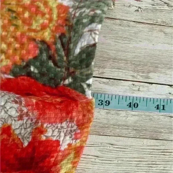 Danny & Nicole Sleeveless Gold Floral Pleated Pocket Flare Midi Dress 10 Large - Picture 5 of 7